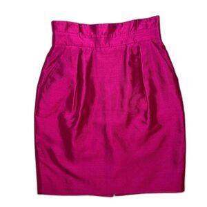 Kate Spade New York 'Skirt the Rules' Silk Fuchsia Mini Skirt Women's Size 0